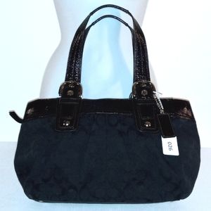 OS - COACH –MEDIUM BAG - BLACK/BLACK